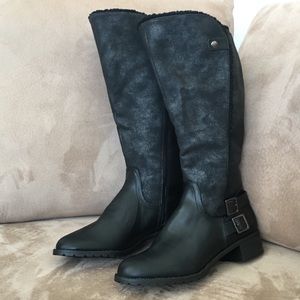 Jasmin Black Knee Length Boots